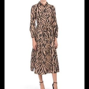 Zebra modest dress